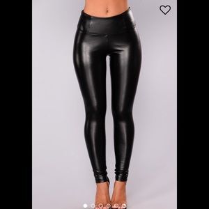 Fashion Nova Leather Leggings